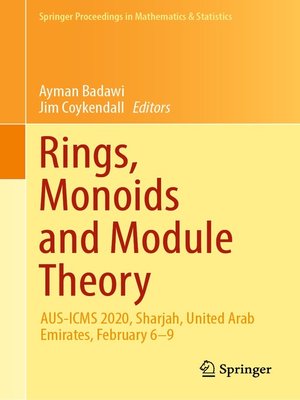 cover image of Rings, Monoids and Module Theory